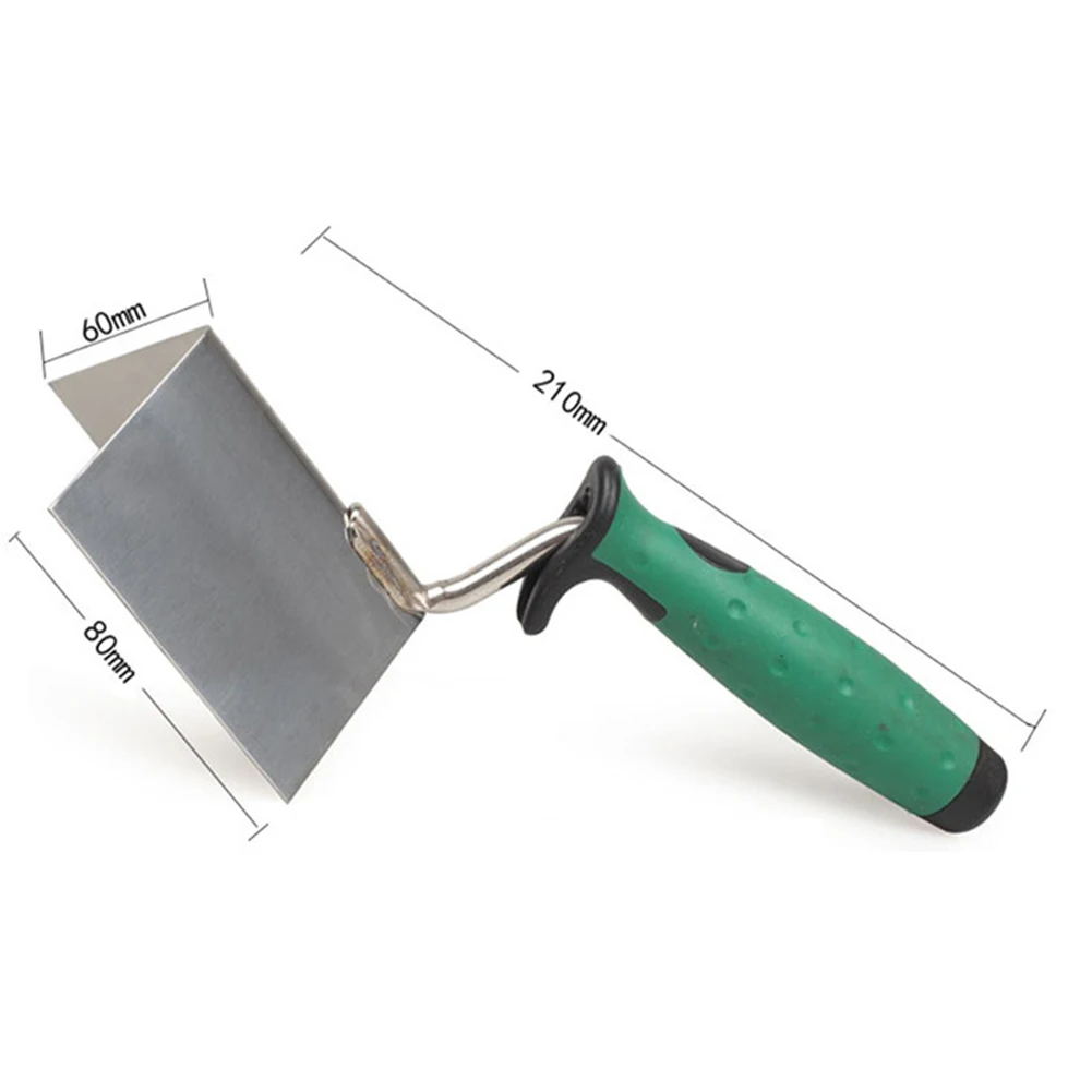 For Decoration For Drywall Plastering Tool Drywall Corner Trowel Green Silver High-quality Materials Lightweight For Storage