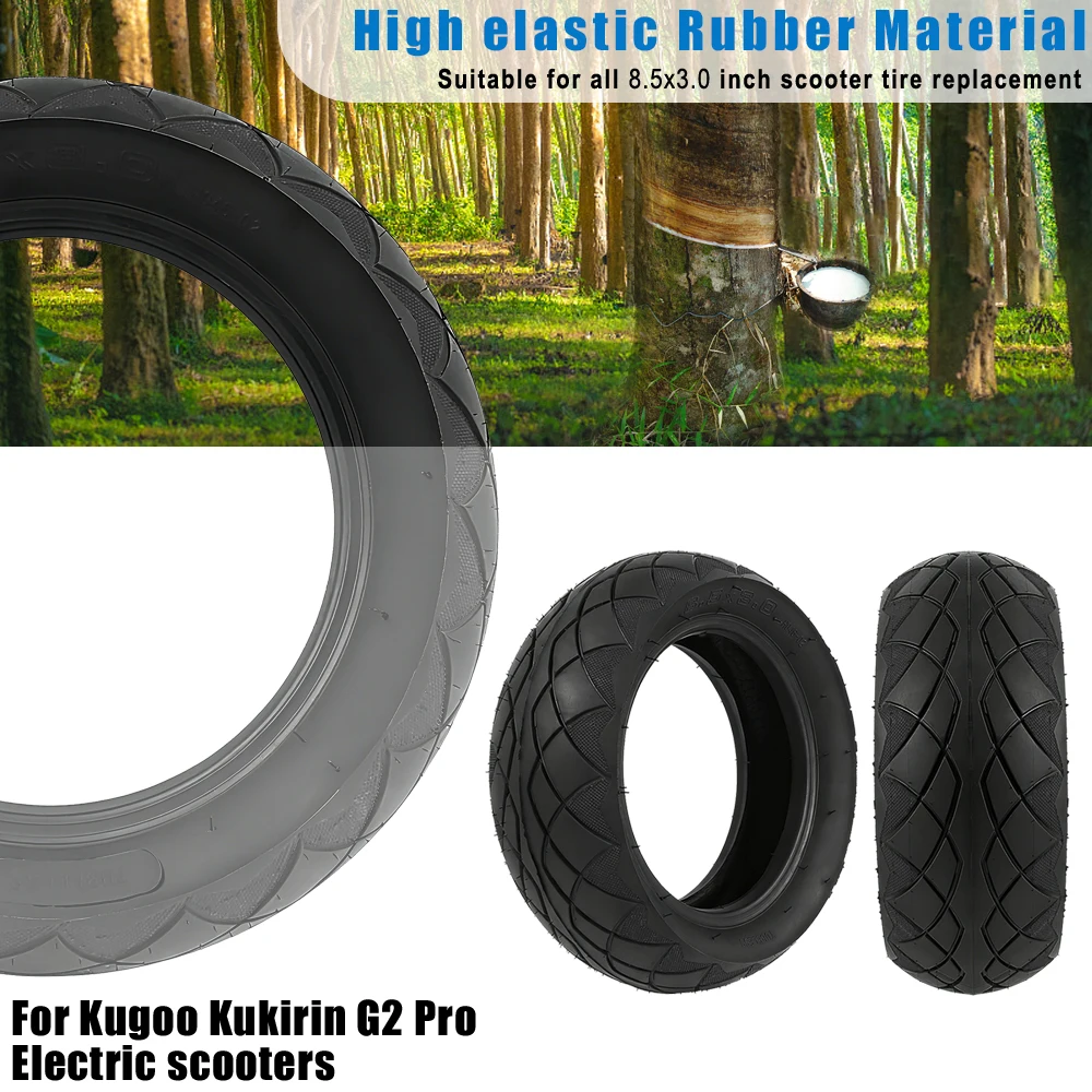 إطارات دون أنابيب 8.5x3.0 الإطارات الخارجية لـ Kugoo Kukirn G2 Pro سكوتر كهربائي 8 1/2x3 قطع غيار الإطارات