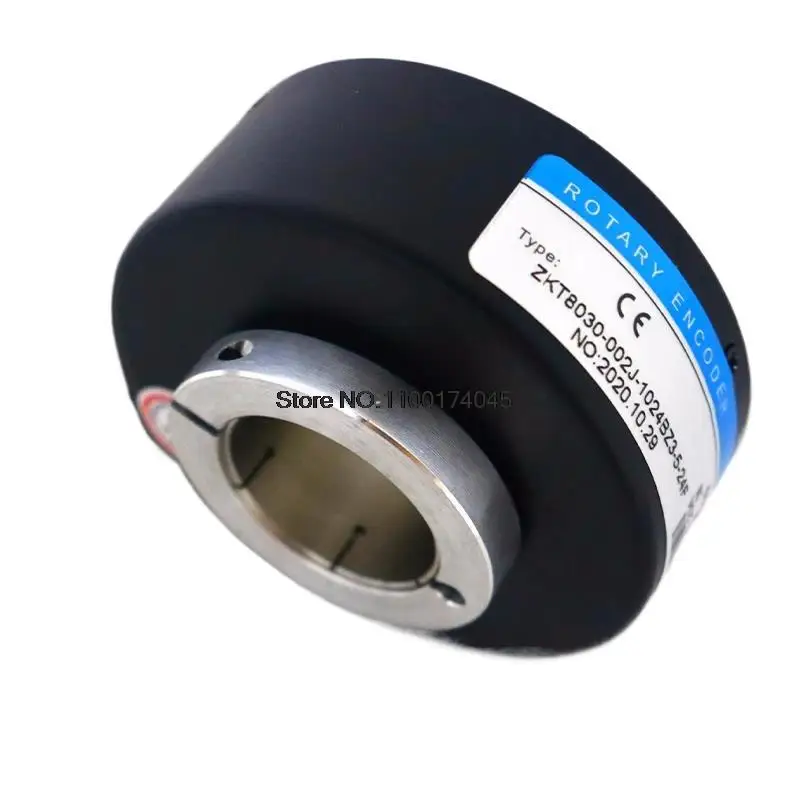 Imagem -02 - Sensores Giratórios da Velocidade do Codificador Ótico do Encoder 8030 Zkt8020 do Eixo Oco Aplicados no Elevador Personalizam 25 28 32 os