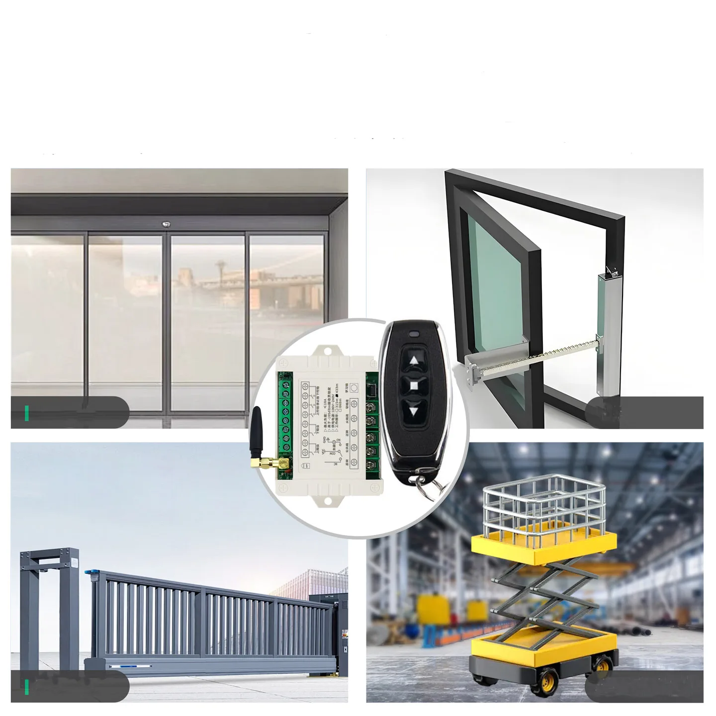 433mhz RF  220V electric door/curtain/shutters  limit wireless radio remote control switch for forward and reverse motors