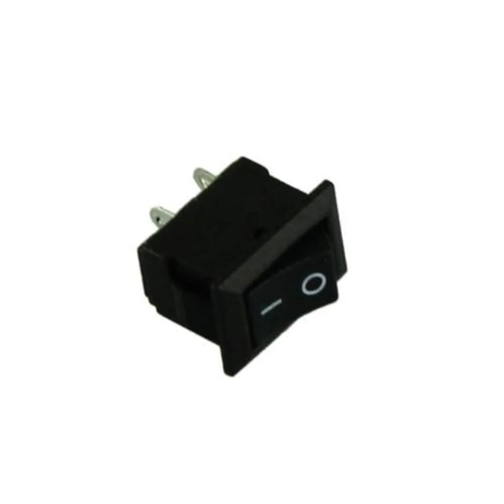 Imagem -02 - Round Rocker Switch Snap Solda Lug Spst on And Off Mini Boat Rocker Auto de Carro Pinos ac 6a 250v 10a 125v