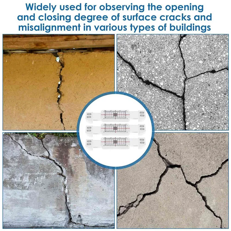 AB66-15 قطعة سجل مراقبة الكراك، شاشة رواية زاوية الأكريليك، جهاز مراقبة الكراك، أداة قياس