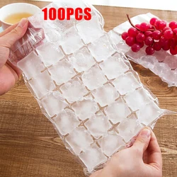 100Pcs Disposable Ice-making Bags Freezing Maker Ice Cube Bag Self-Seal Ice-making For Summer DIY Drinking Ice Cube Tray Mold