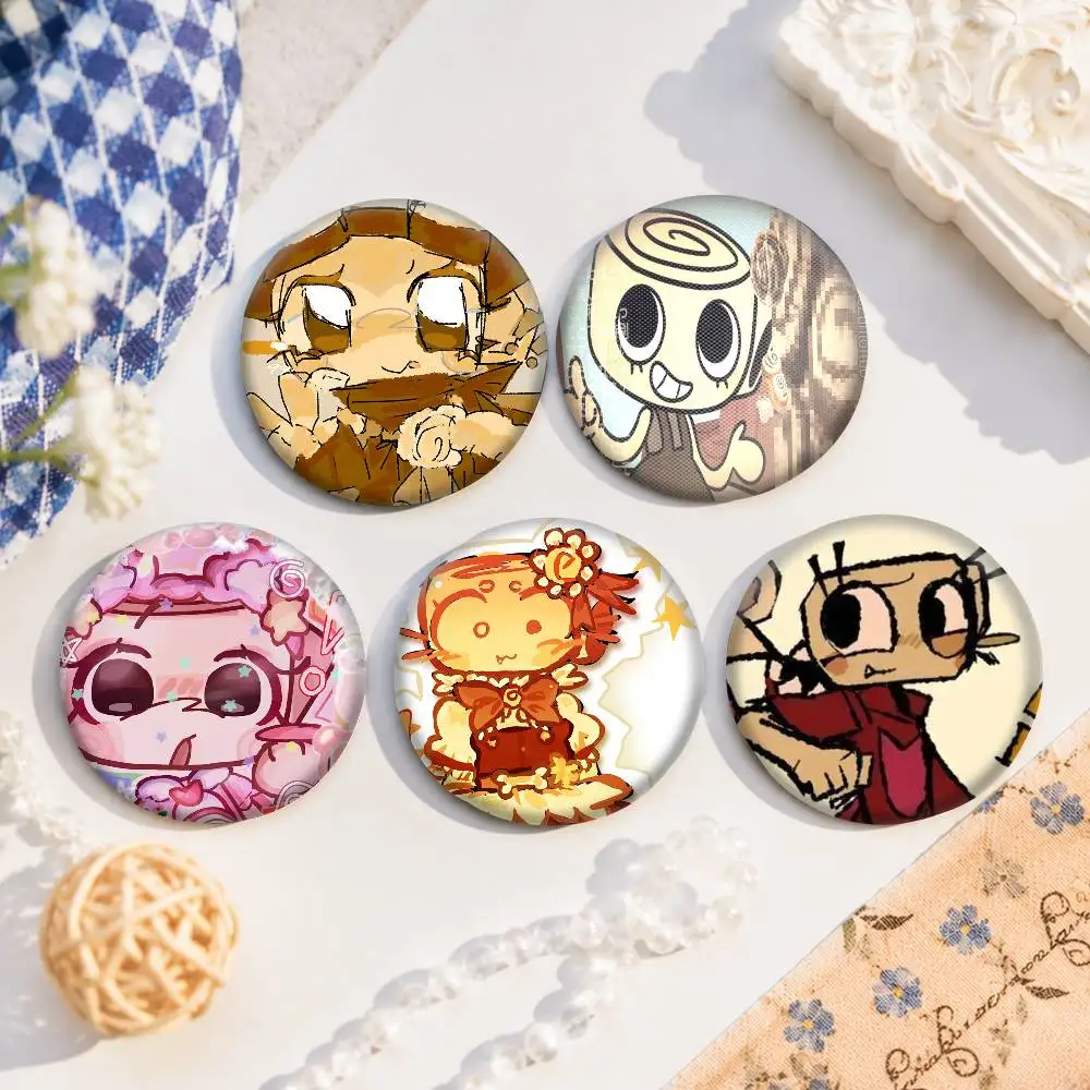 A-Shelly Cosplay COSTUME Badge Pin Tinplate Brooch Prop Xmas Gift Birthday Gift