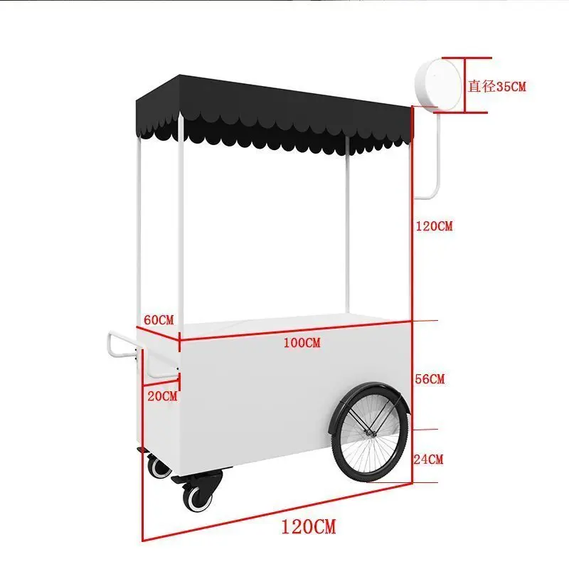 New Stall Night Market Mobile Stall Snack Shopping Mall Promotional Display Stand Outdoor Dining