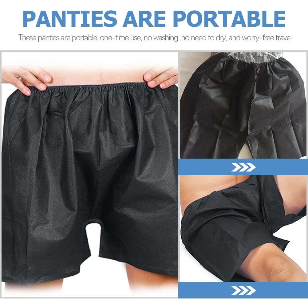 50 Pcs Disposable Panties Portable Male Briefs Travel Accessories Comfortable Outdoor Men Non-woven Fabric Breathable