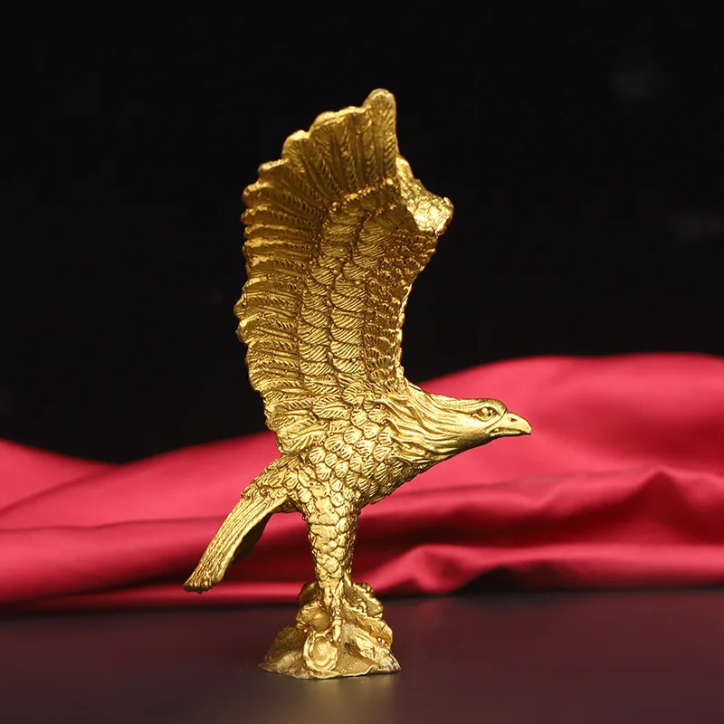 Guyunzhai Brass Eagle Decoration Brass Eagle Opening Gift Large Office Furnishings Large Exhibition Hongtu