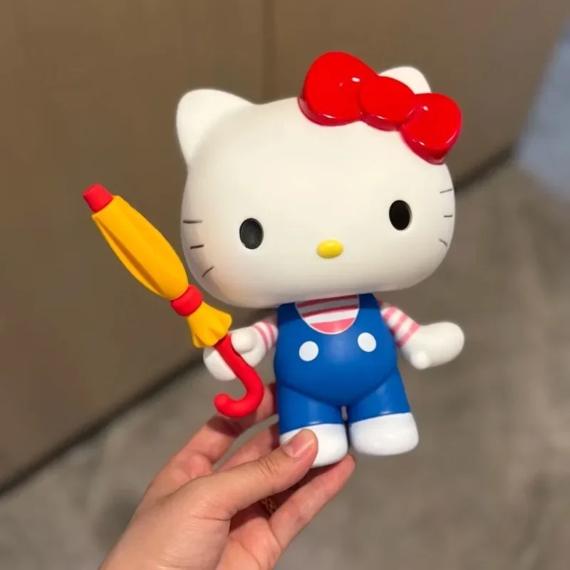 

Cartoon Umbrella Hello Kitty Anime Figure Character Desktop Model Pvc Ornaments Home Decoration Children Birthday Gift Toy