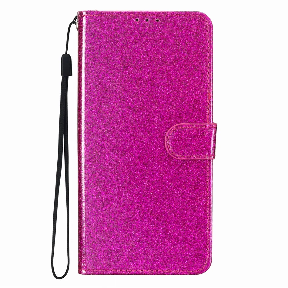 Carino Glitter Cassa Del Telefono Per OPPO A54 A93 A76 A17 A57 A77 A74 A36 A96 A94 5G Donna Bambini Portafoglio Carta Fondina Della Copertura P18D