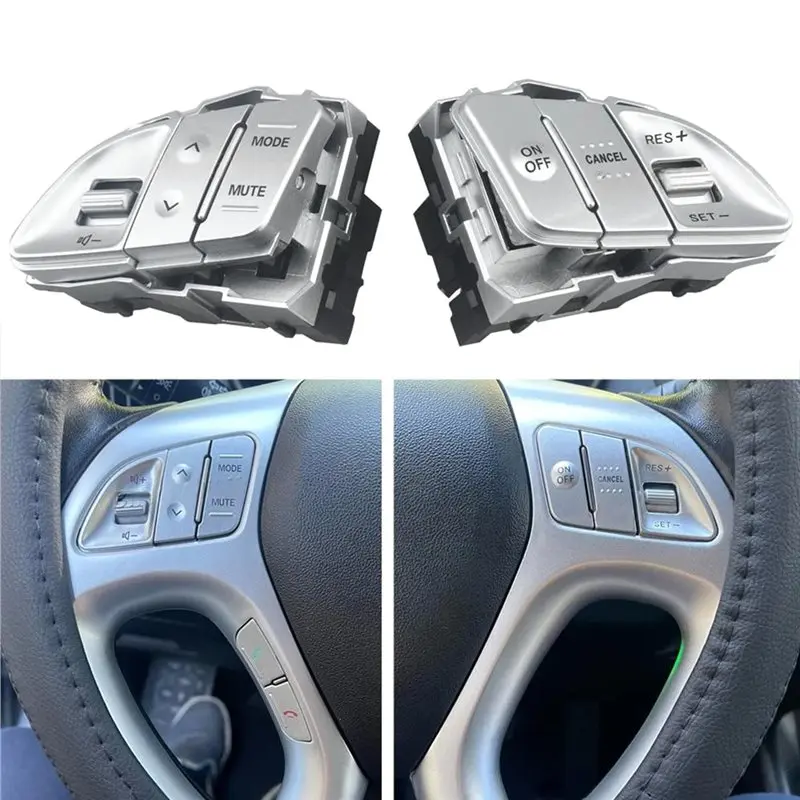 AS57-For 10-15 Tucson IX35 Multi-Function Steering Wheel Button Volume Adjustment Cruise Fixed Speed view 6