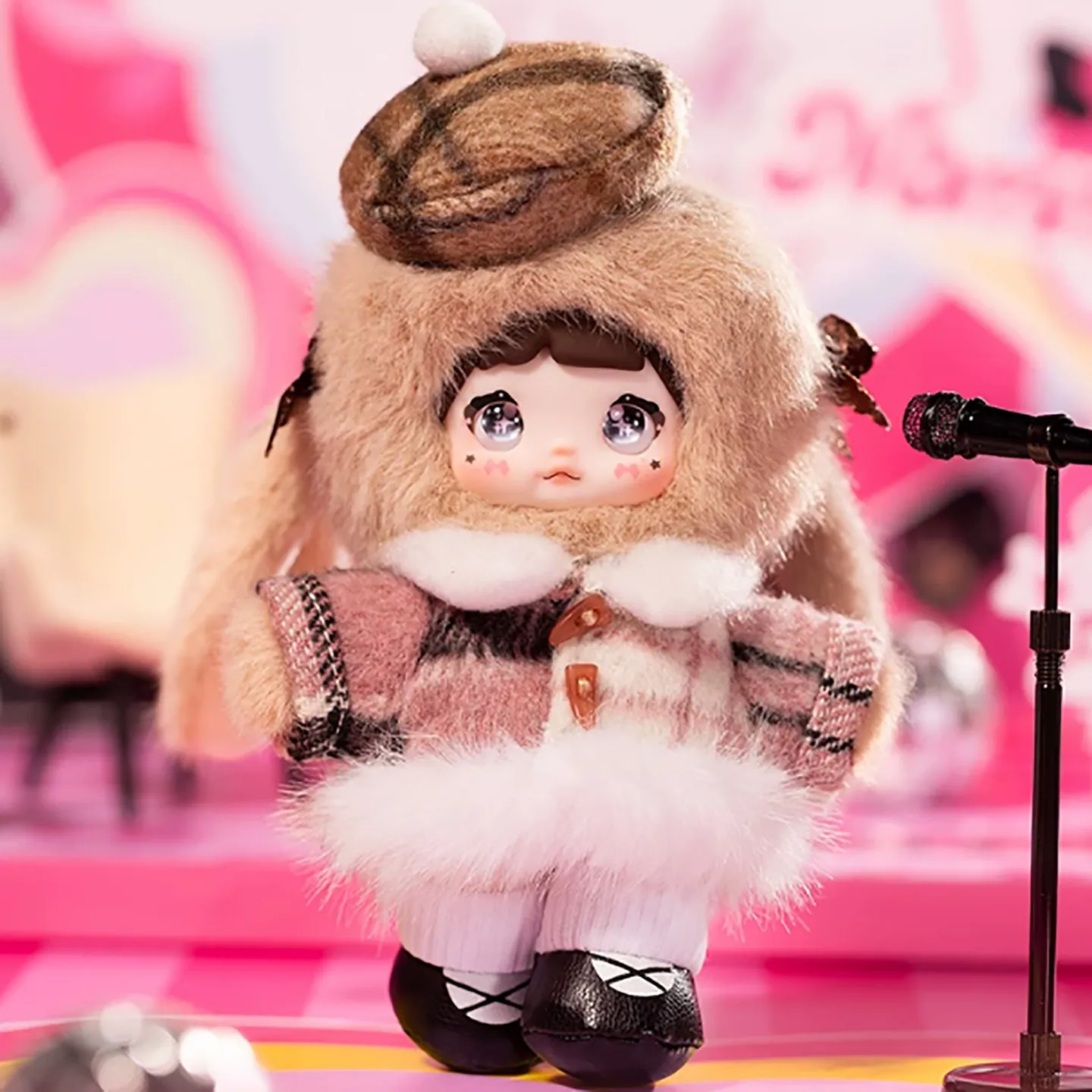 Nommi Pinky Energy Blind Box Kawaii Cute  Plush Doll Mystery Box Collectible Figure Toy Keychain Desktop Decor Surprise Gift