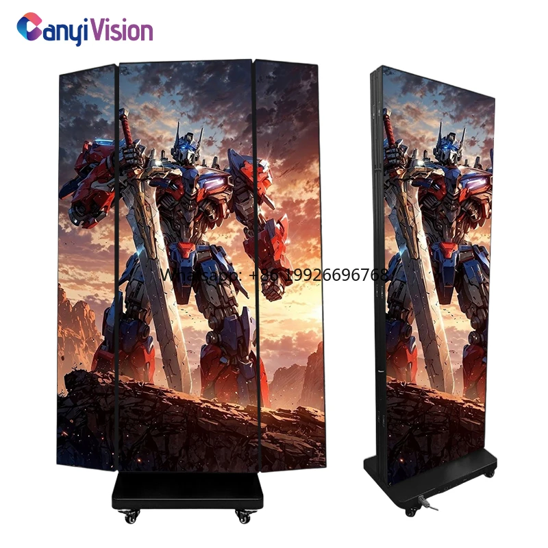 3-складной светодиодный плакат