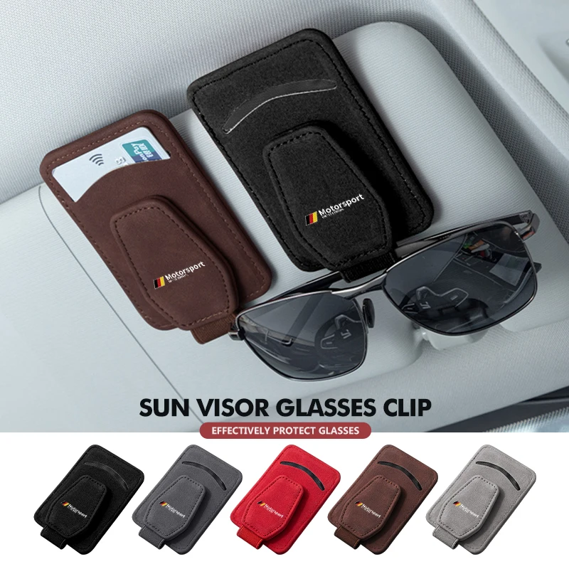 Car Sunglasses Holder Sun Visor Glasses Clip Auto Accessories For BMW E84 E87 E90 E91 E92 E93 F10 F20 F30 F40 F15 F25 F26