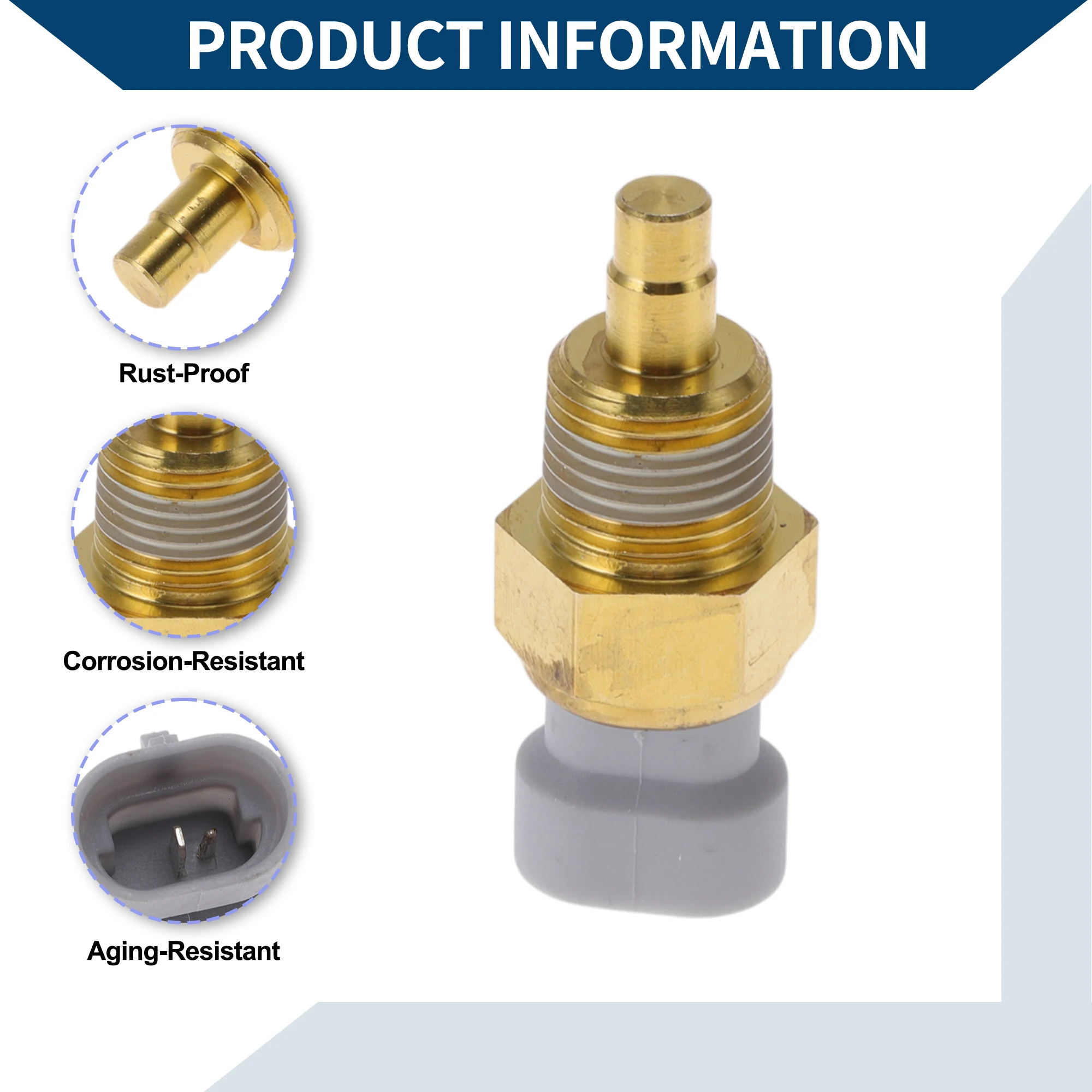 Sensor de temperatura del refrigerante del motor UXCELL No.21377 Sensor de temperatura del agua para Buick LeSabre Custom Limited 3.8L V6-Gas 92-95