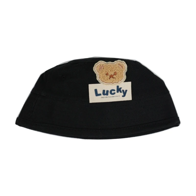 Fashionable Baby Bucket Hat with Bear Designings Functional Baby Hat Practical Rainproof Hat Fashionable Hat Comfortable