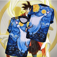 Japan Team Anime Dragon Ball Son Goku Football Jersey Men's Cosplay Print T-shirt Special Edition Kds Breathable Sports Jersey
