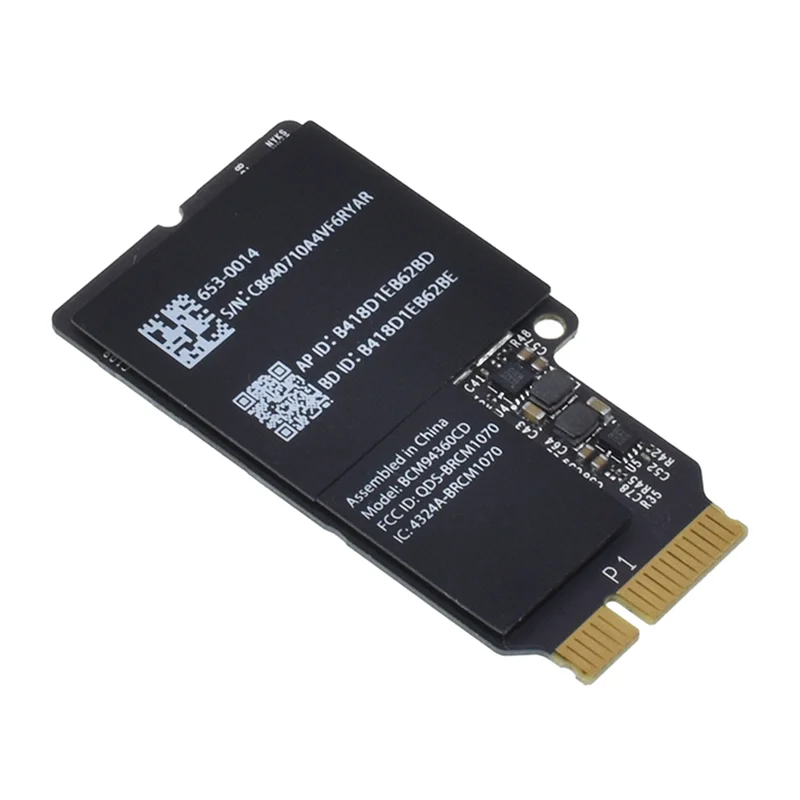 

[В наличии] 1750 Мбит/с двухдиапазонный Broadcom BCM94360CD WiFi Bluetooth-карта 2,4 ГГц/5 ГГц BT 4,0 беспроводной модуль для Hackintosh