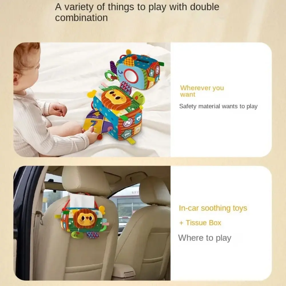 Figure Model Can't Tear Tissue Box Doll Toy Decorative Baby Facial Tissue Box Anime Collectible Early Education Model Toy