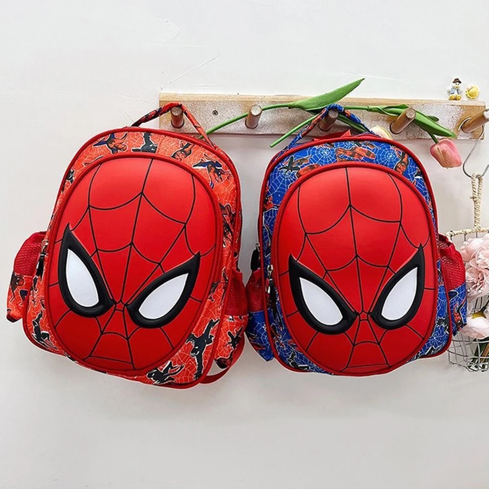 Marvel Cartoon Spider-Man knapsack Children\'s bags Spider Man Boys girls schoolbag Travelling bag Doll Cute Cartoon for Toy Gift