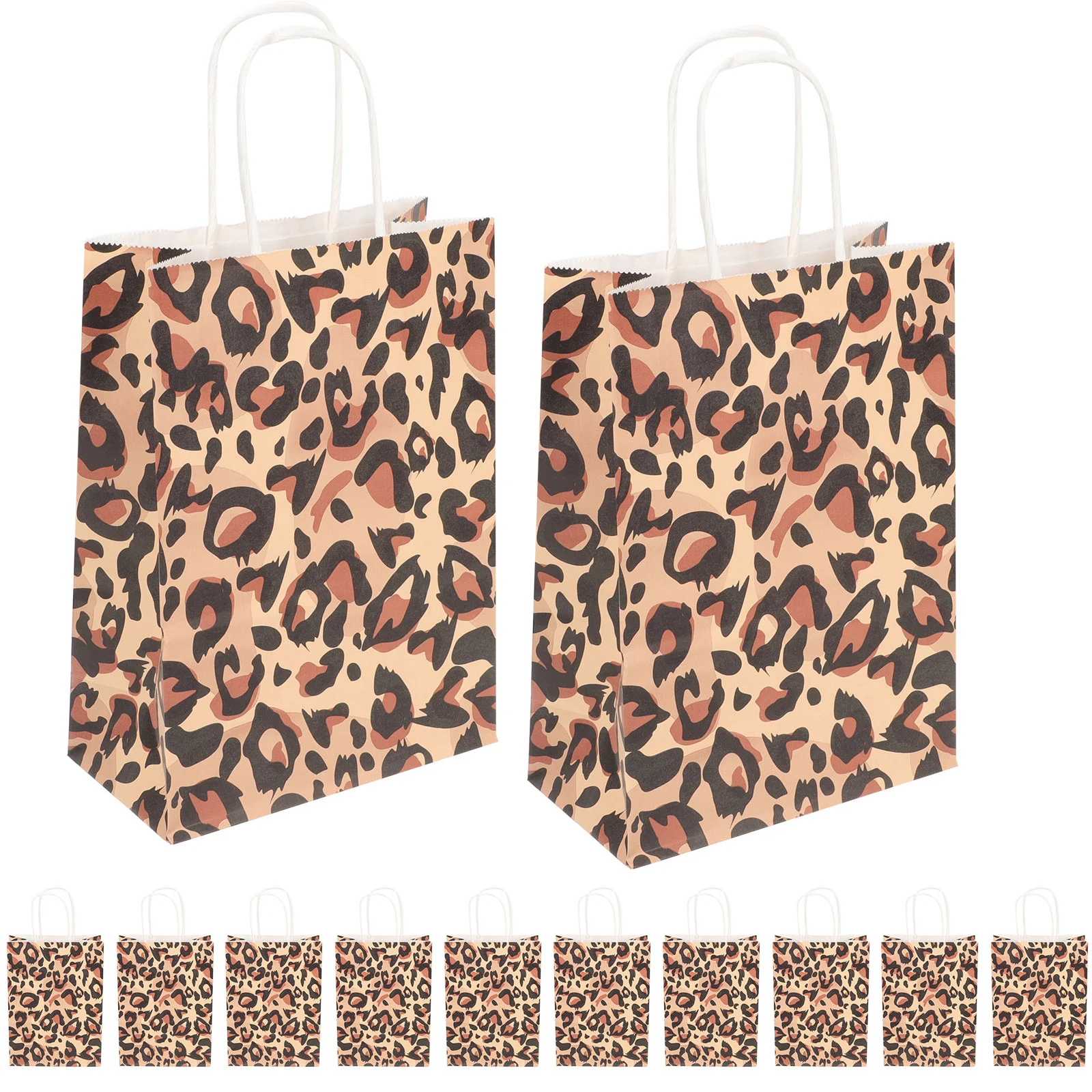 

12 Pcs Tote Bag Thanksgiving Gift Bags Storage Pouch Paper Shopping Handbag for Packing Kraft