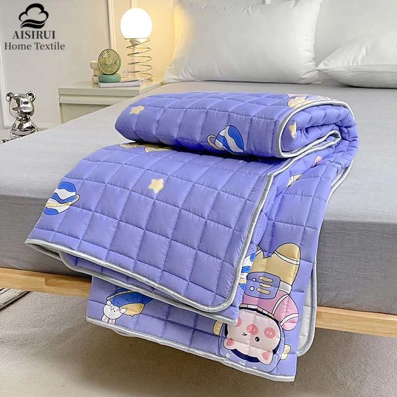 New Skin Friendly Cotton Mattress Student Dormitory Single Double Mat Toppers Winter/Summer Sleeping Floor Quilted Pad Double