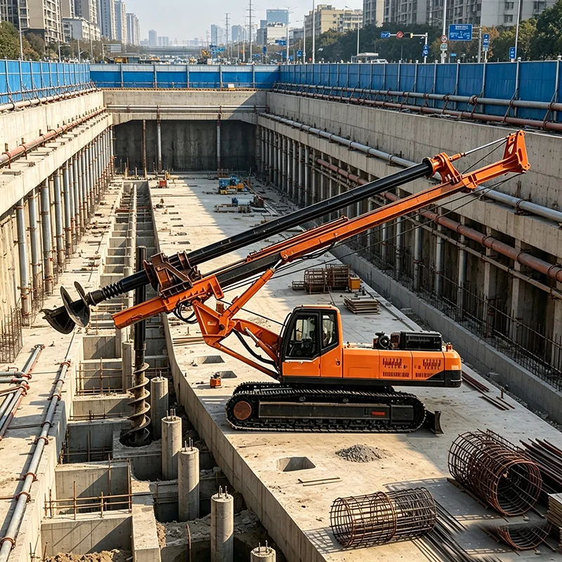Rock Drilling Rotary Drilling Rig Heavy Hydraulic Pile Rig for Hard Ground Foundation Construction
