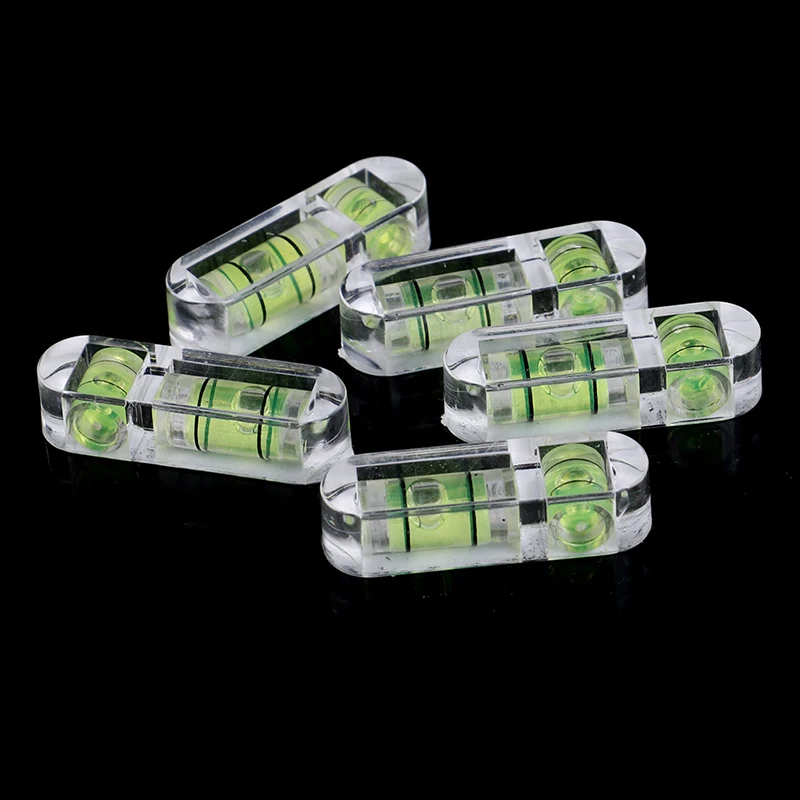 2Pcs mini T-type bubble spirit level acrylic measuring level adjustment