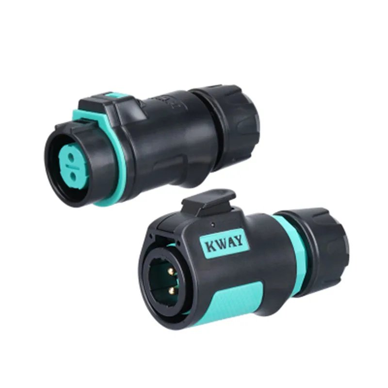 KWAY K12 Waterproof IP68 Aviation Movable Male Plug Female Socket With Cable 2-3-4 core 5-6-7 8Pin Outdoor Power Quick Connector