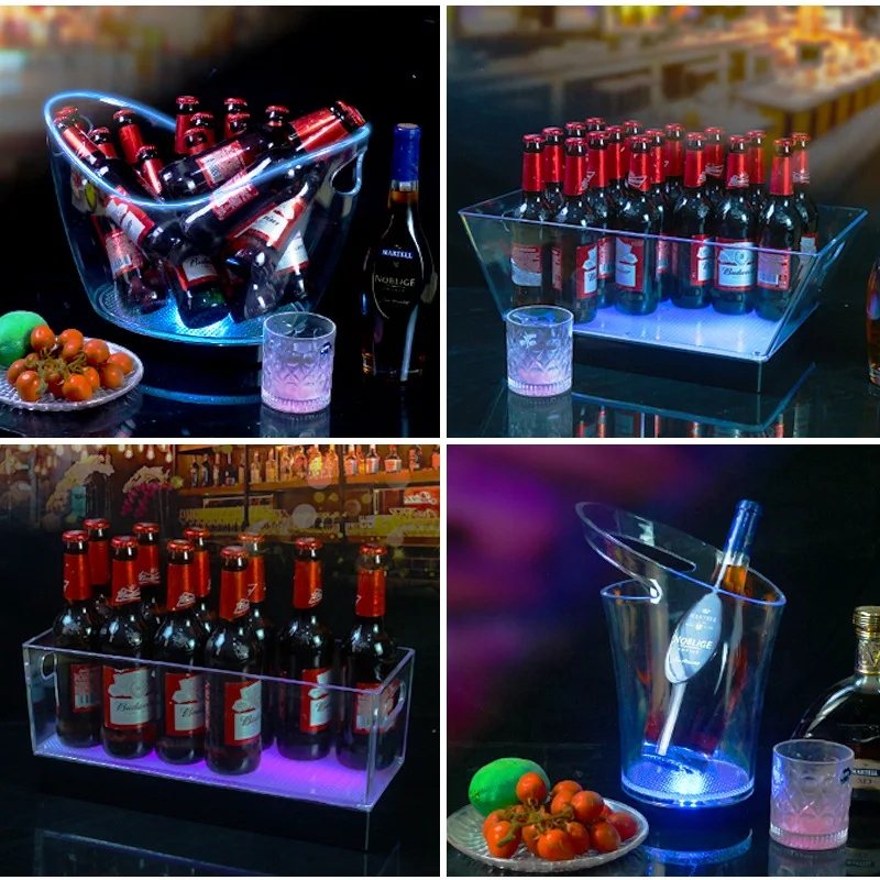

Luminous Ice Bucket Bar Champagne KTV Beer Night LED Wine Frame LED Ice