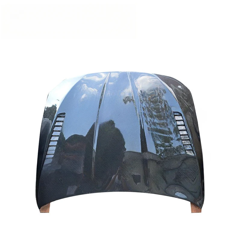 2012+ F10 M5 Lightweight Genuine Carbon Fiber Vented Hood Matte Black Waterproof