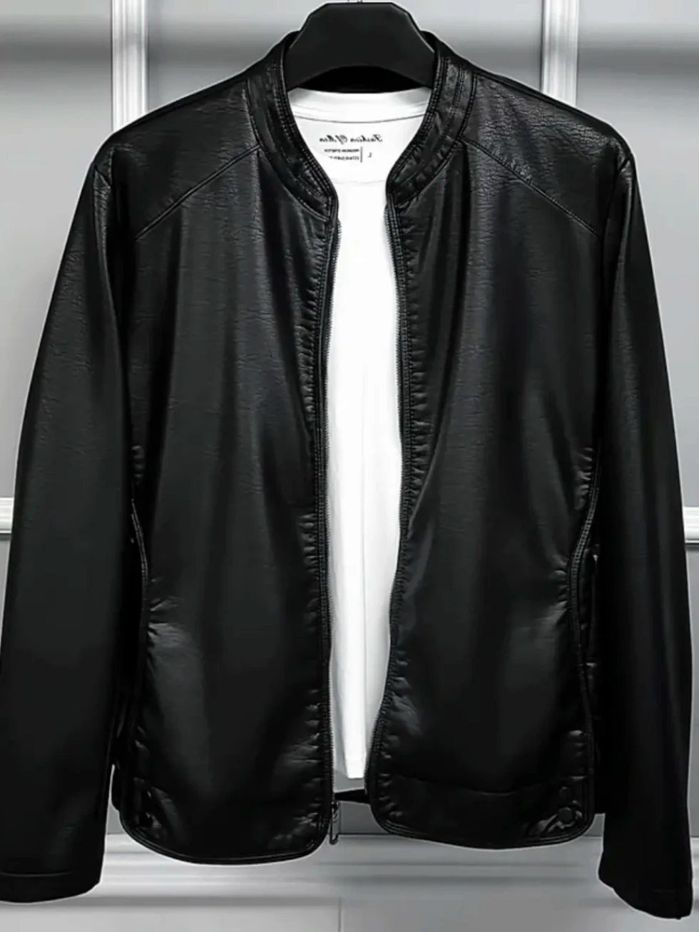 

New Men's Jacket Coat Stylish Fashionable Handsome Premium Feel Spring Autumn Winter Casual Wear Leather Jacket