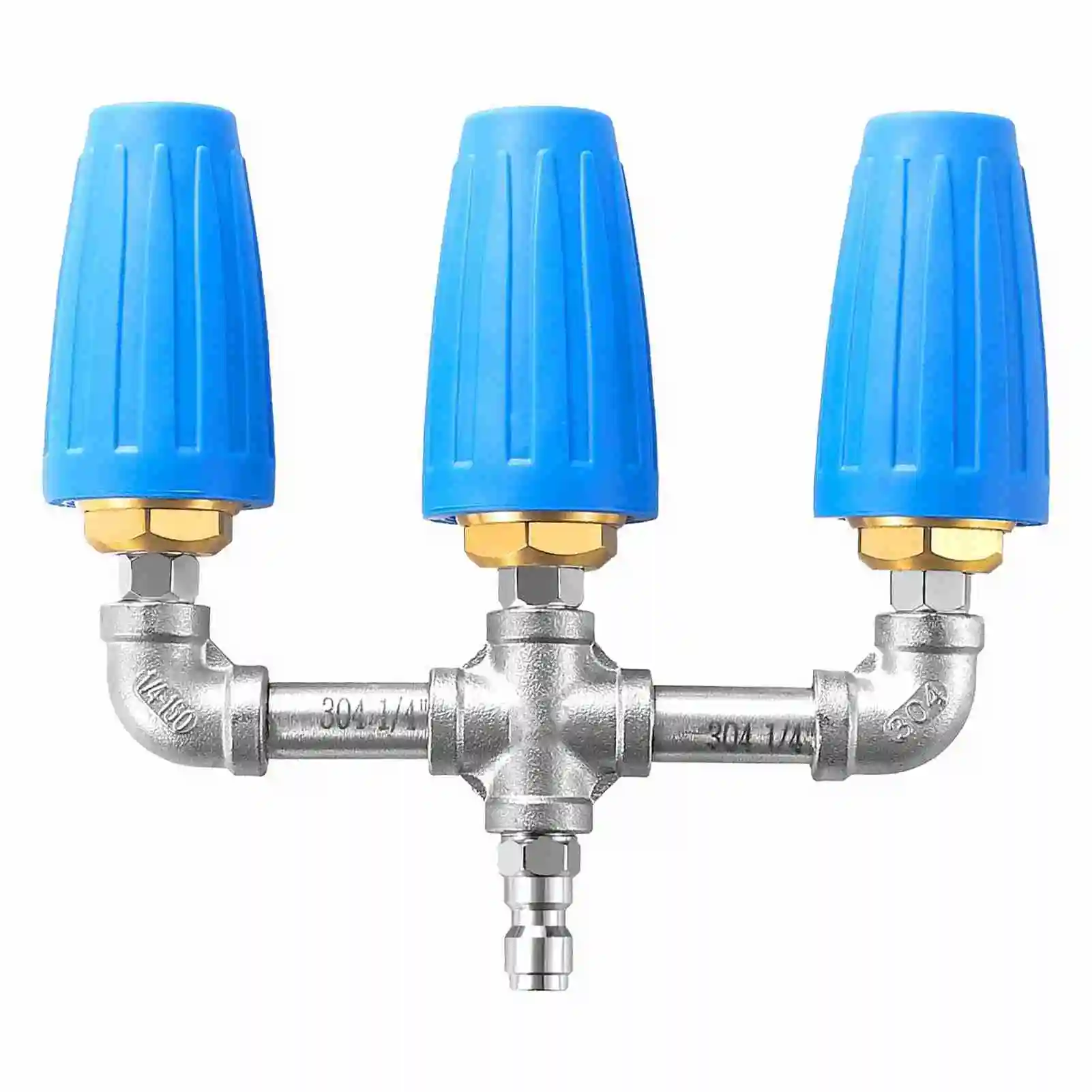 3 in 1 Turbo Nozzle 2.0 Orifice 4000 PSI 360 Degree Rotating Pressure Washer Turbo Nozzle with 1/4 Inch Quick Connector