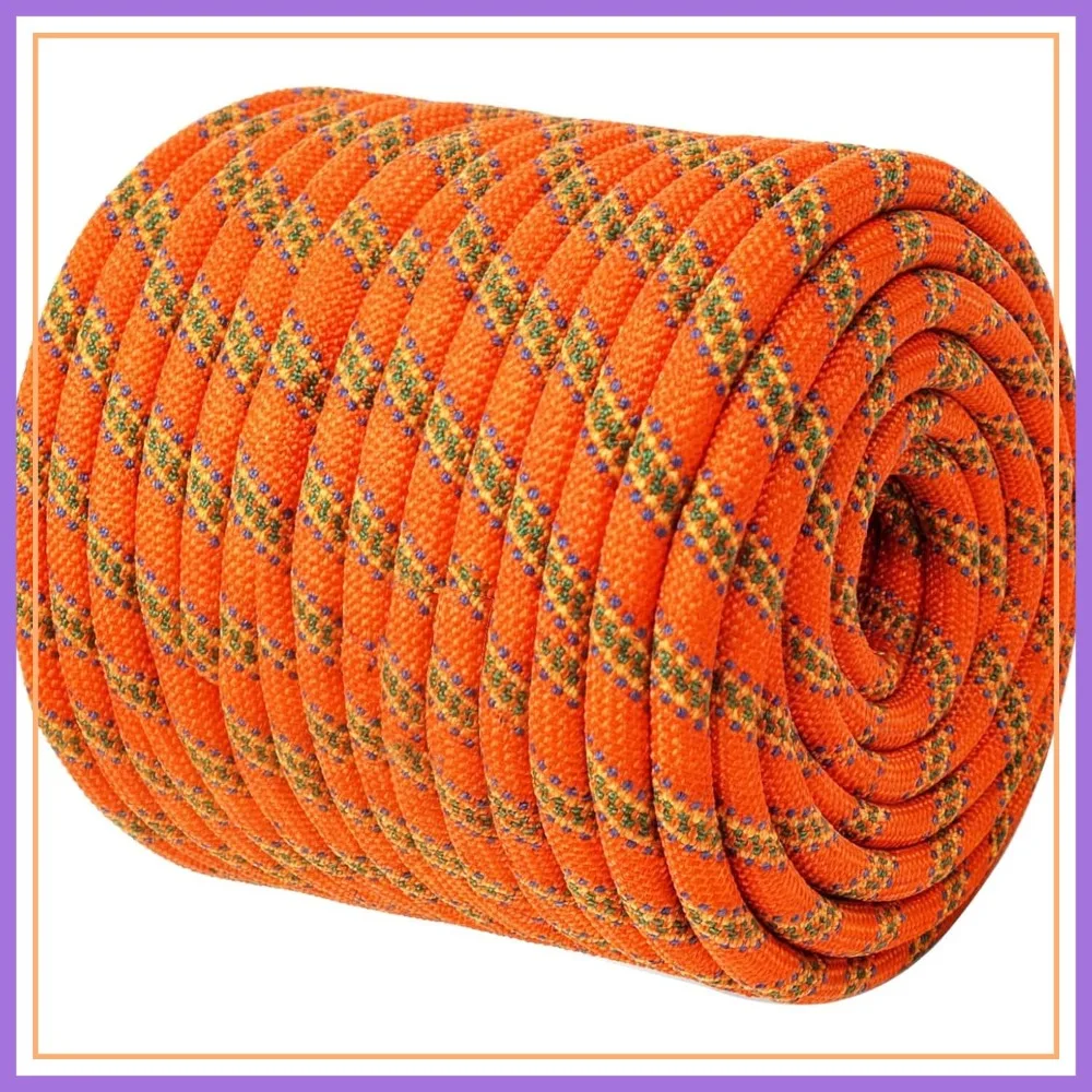 

Double Braided Arborist Rigging Rope - 1/2" x 200ft Polyester - High Strength for Tree Climbing, Halyard, Sailing (Orange)