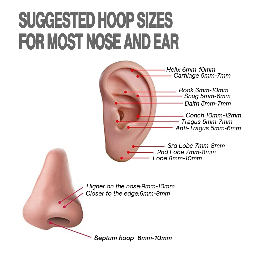 2-Pack 16G CZ Surgical Steel Labret & Tragus Studs - Image 5