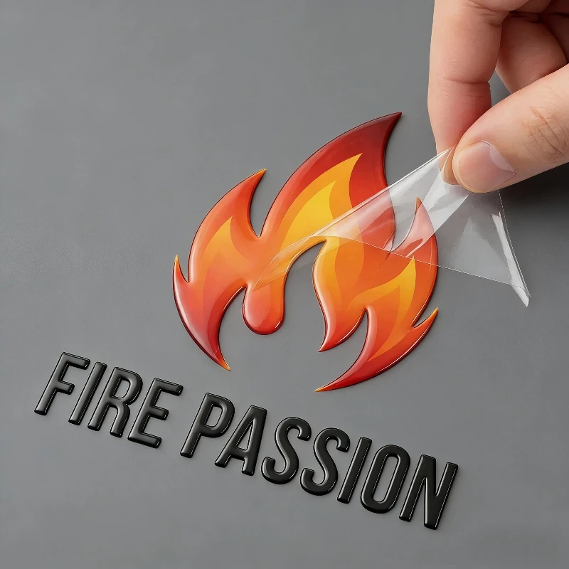 50pcs Sticker Personalized Logo Custom Stickers 3D Transfer Stickers Wedding Labels UV DTF Customized Waterproof Company Brand