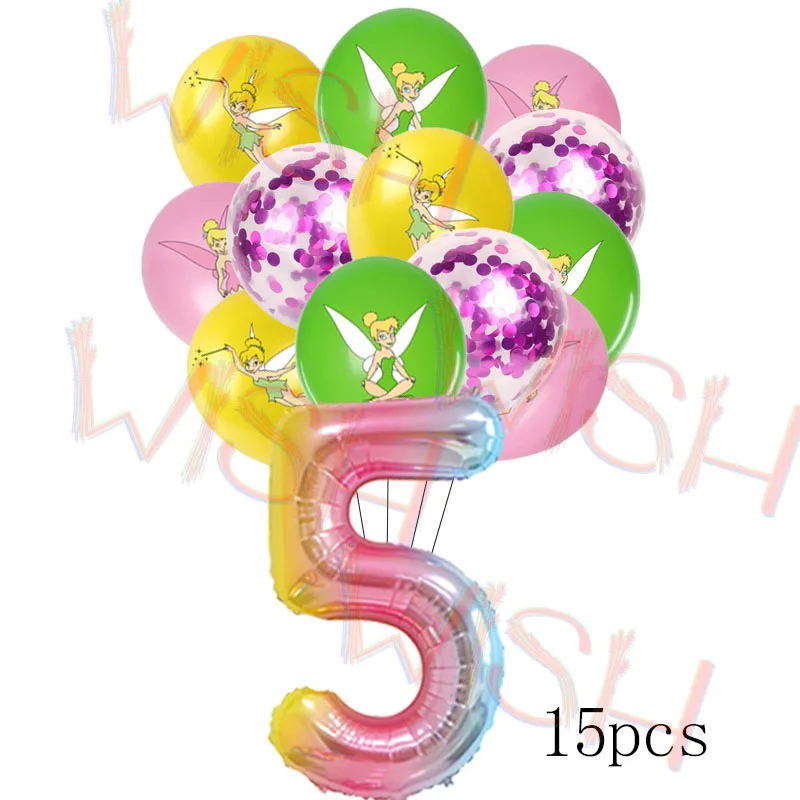 Princess Tinker Bell Balloon Fairy Girl Birthday Party Decoration Supplies 12in Latex Ballon Home Garden Wed Decor Baby Shower