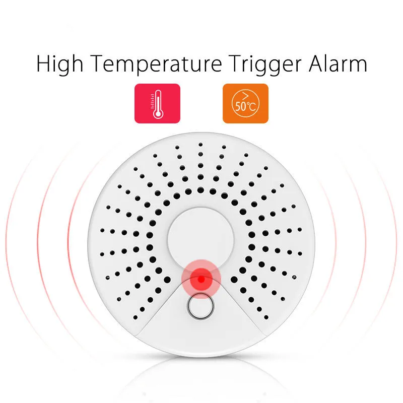 Tuya واي فاي الدخان إنذار الحريق حماية الدخان كاشف الدخان مزيج إنذار الحريق نظام أمن الوطن رجال الاطفاء