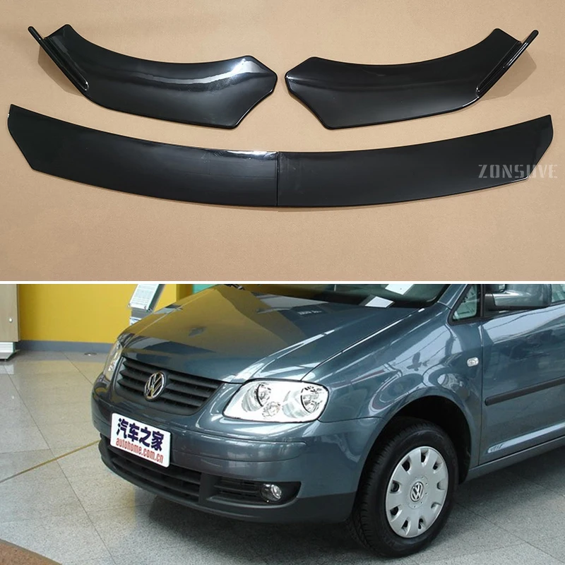 Use For Volkswagen VW Caddy 2005--2010 Year Front Bumper Lip Splitter Spoiler Body Kit Accessories