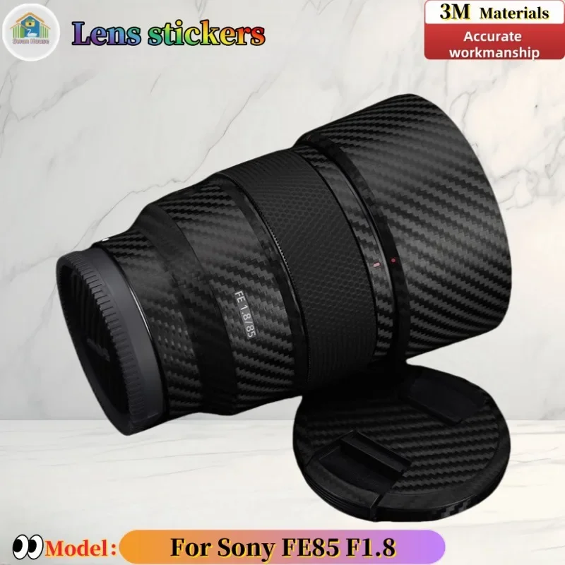 

For Sony FE85 F1.8 Camera lens sticker, DIY skin, Precision tailoring wear-resistant protective film