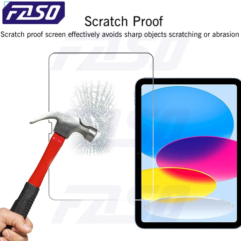 FASO Tempered Glass Screen Protector For Apple IPad Pro 12.9 11 9.7 10.2 10.9 Air 4 5 Mini 6 5th 6th 7th 8th 9th 10th Generation