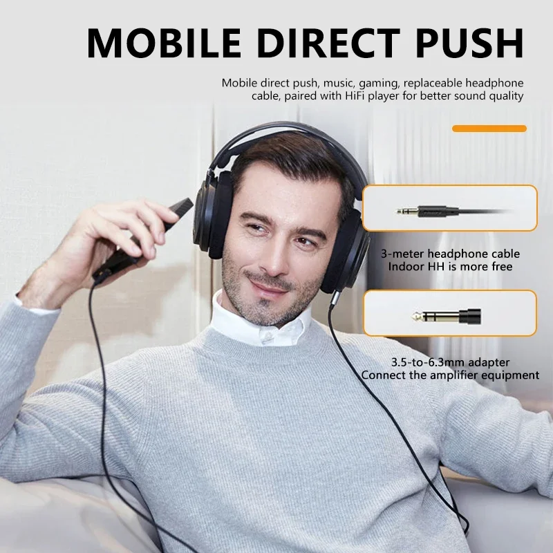 فيليبس SHP9600 السلكية سماعة الألعاب HiFi سماعة ستيريو انفصال الصوت جاك لتسجيل البث استوديو SHP9500 ترقية