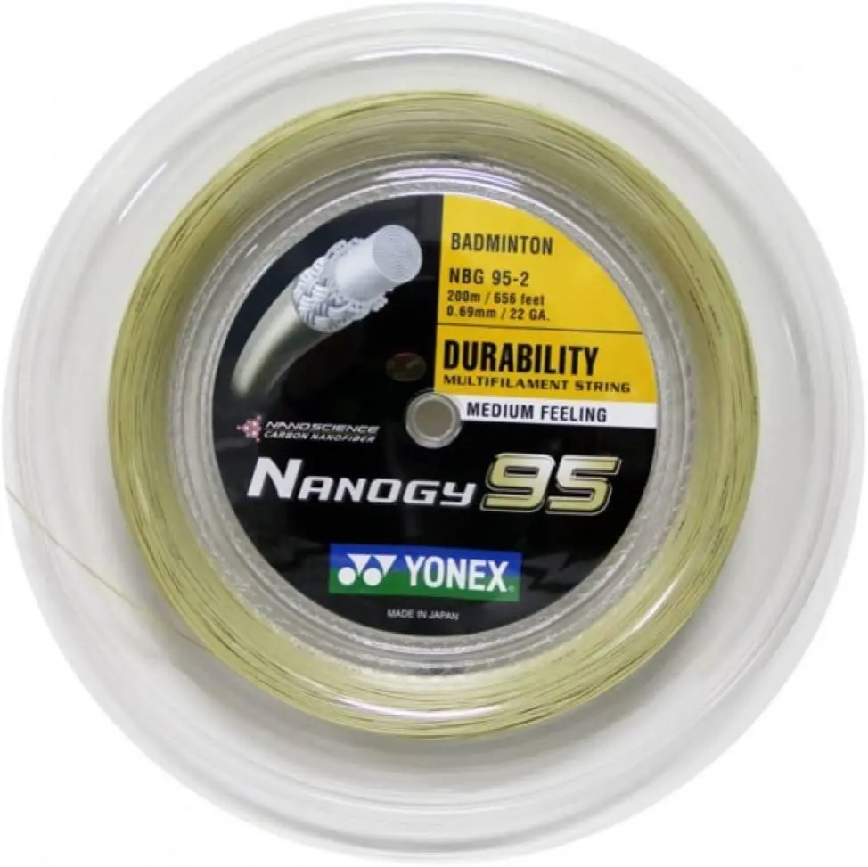 Yonex Badminton String BG95 Endurance Training 0.69mm (200m) BG95 Racket Strap Endurance Training Badminton String