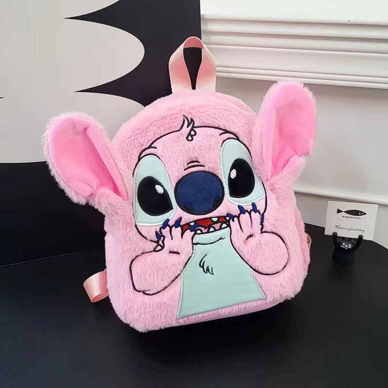 Disney Stitch Pluszowy plecak Ins Japoński zabawny tornister z kreskówek Plecak studencki o dużej pojemności Torba do przedszkola Prezent dla dziecka