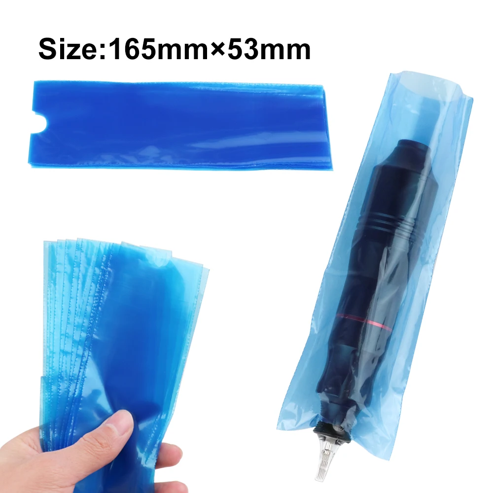 200 قطعة آلة الوشم القابل للتصرف أكياس واقية الغبار برهان مكافحة القذرة كم لأقلام الوشم ملحق أساسي للفنانين