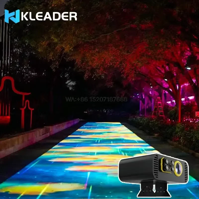 Wmwmnu Interactive Floor Outdoor Flooring Light Projector Game System IP65 Waterproof Outdoor Video Projector Lighting