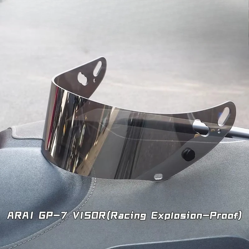 

Helmet Shield Accessories Electroplating UV Protection Lens Visor for ARAI GP-7 GP7 Rally Racing Kart Helmet Visor