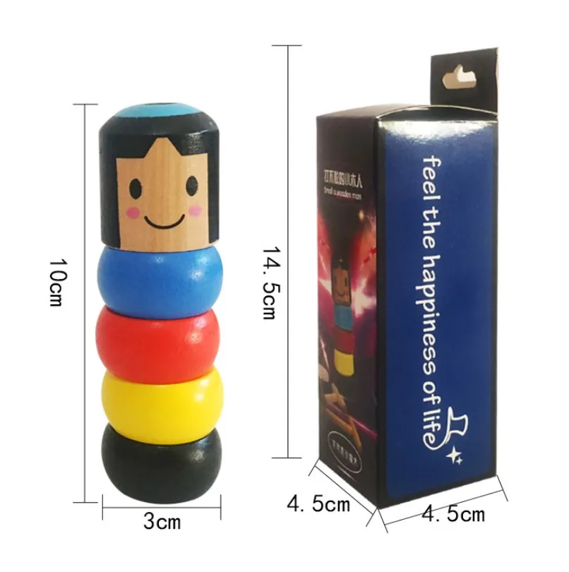 Wooden Man Magic Toy Magic Tricks Close Up Stage Magic Props Comedy Mentalism Fun Toy Accessory YH1876
