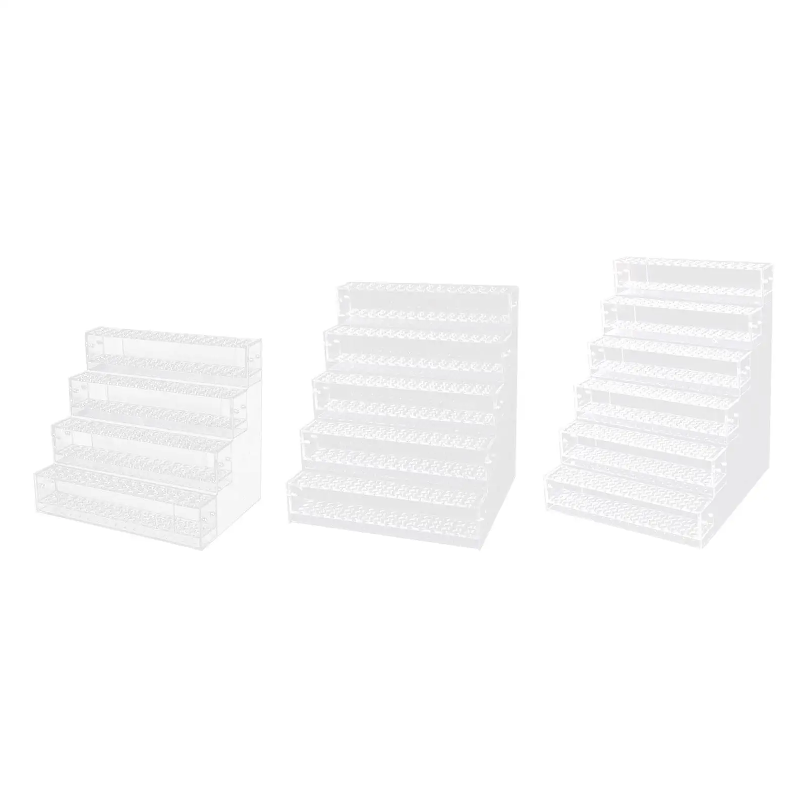 Acrylic Pen Holder Marker Display Stand Simple Transparent Pen Storage Rack with Multiple Holes for