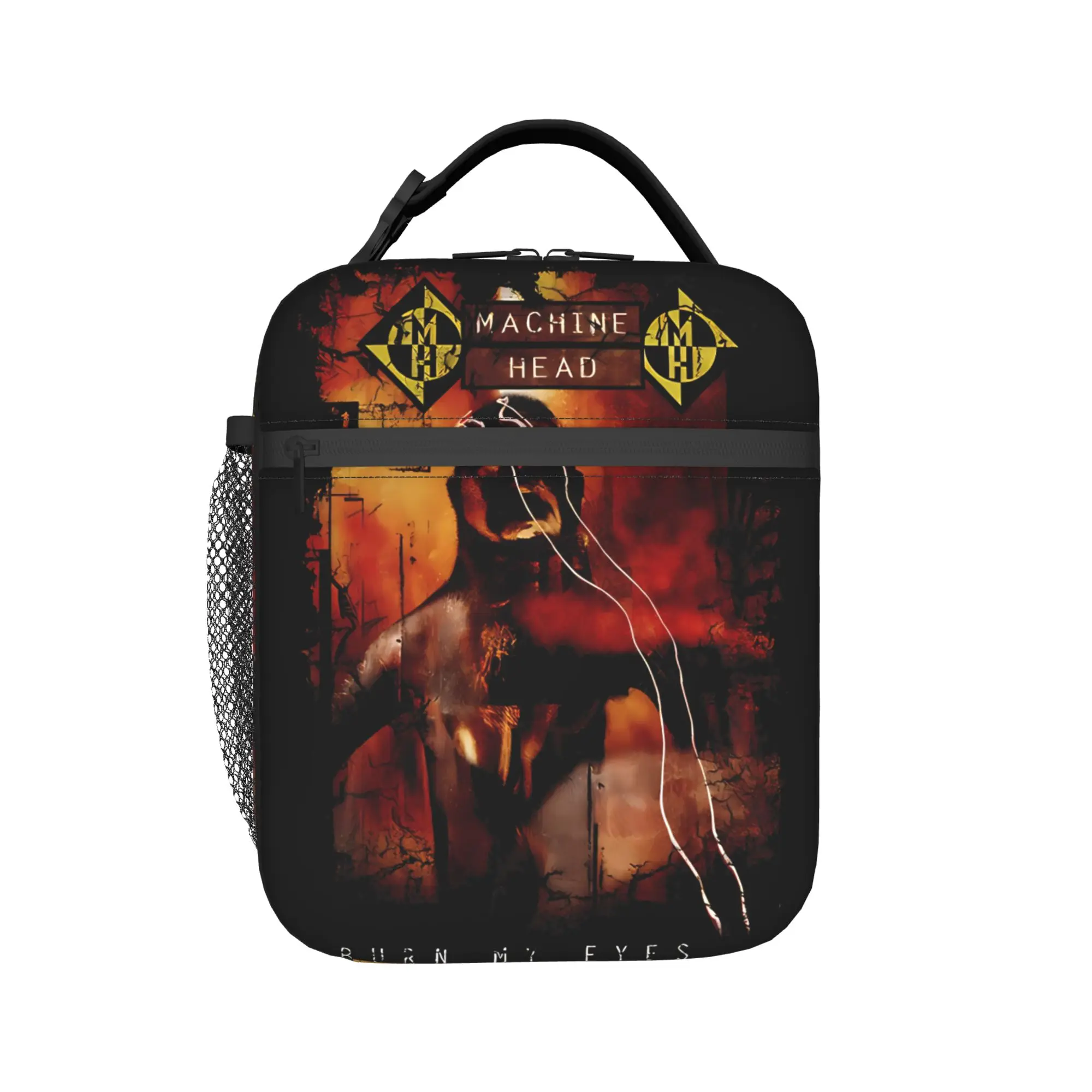 Machine Head Burn My Eyes Lunch Bag For Adult  Print Lunch Box Funny Travel Cooler Bag Portable Oxford Tote Food Bags