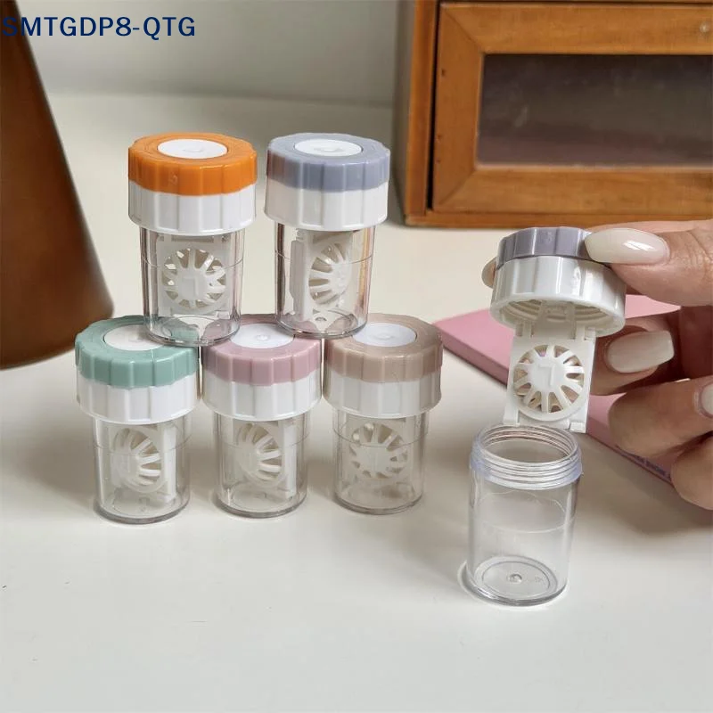 NEW Small Portable Hand Rotating Contact Lens Cleaner Hand Operated Contact Lens Cleaning Box For Glasses